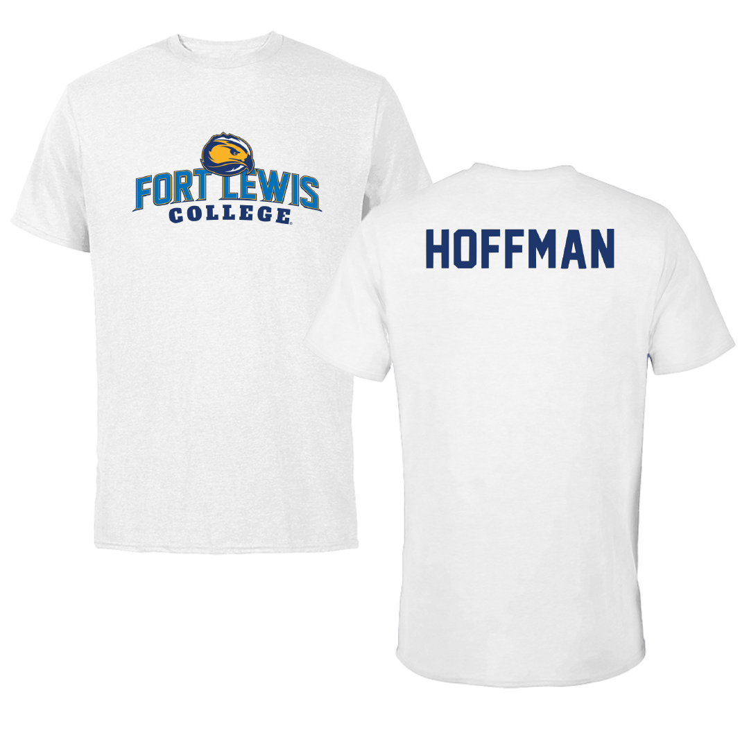 Fort Lewis College TF and XC White Performance Tee - Mikenna Hoffman