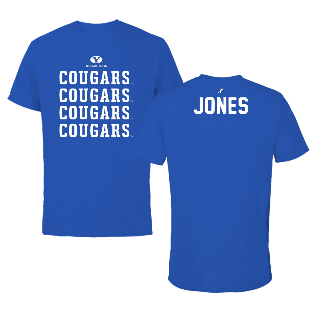 Brigham Young University TF and XC Blue General Tee - Lainey Jones