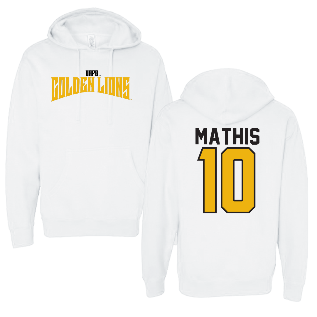 University of Arkansas-Pine Bluff Softball White Classic Hoodie - #10 Janai Mathis