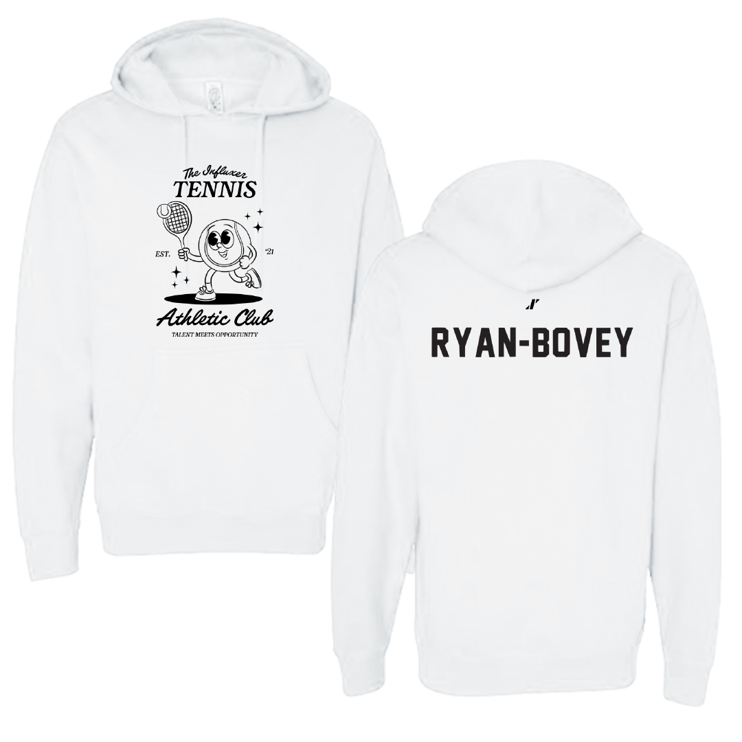 Tennis White Influxer Athletic Club Hoodie - Olwyn Ryan-Bovey
