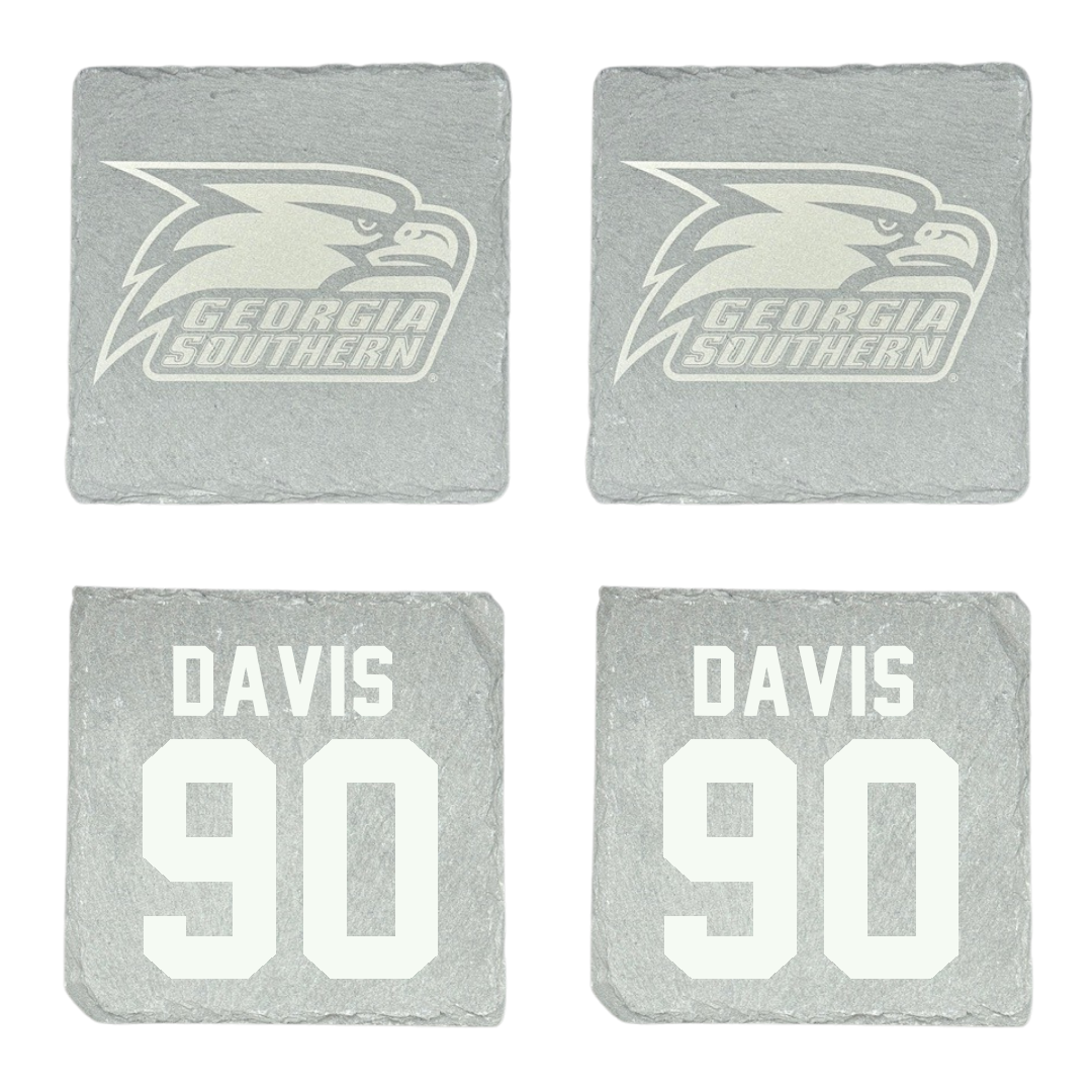Georgia Southern University Football Stone Coaster (4 Pack)  - #90 Da'Shawn Davis