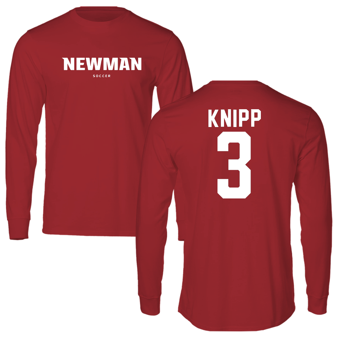 Newman University Soccer Canvas Red Long Sleeve - #3 Devynn Knipp