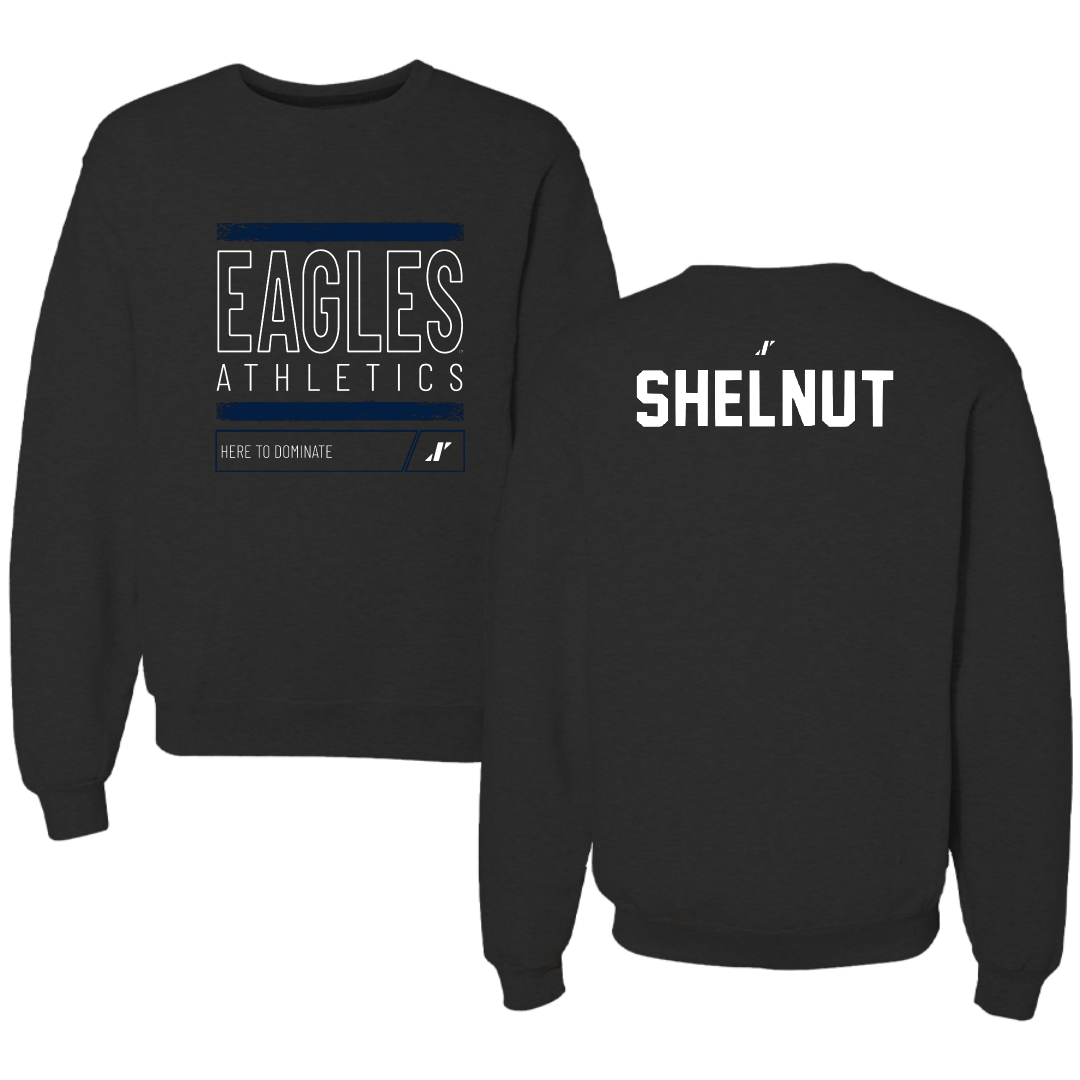 Georgia Southern University TF and XC Black Dominate Crewneck - Maci Shelnut