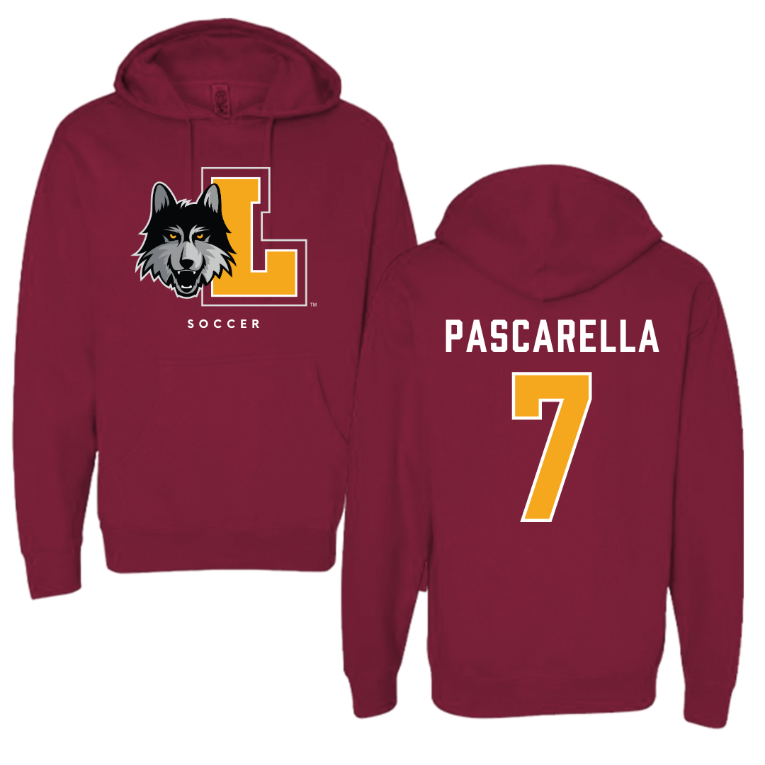 Loyola University-Chicago Soccer Maroon Hoodie - #7 Jordan Pascarella