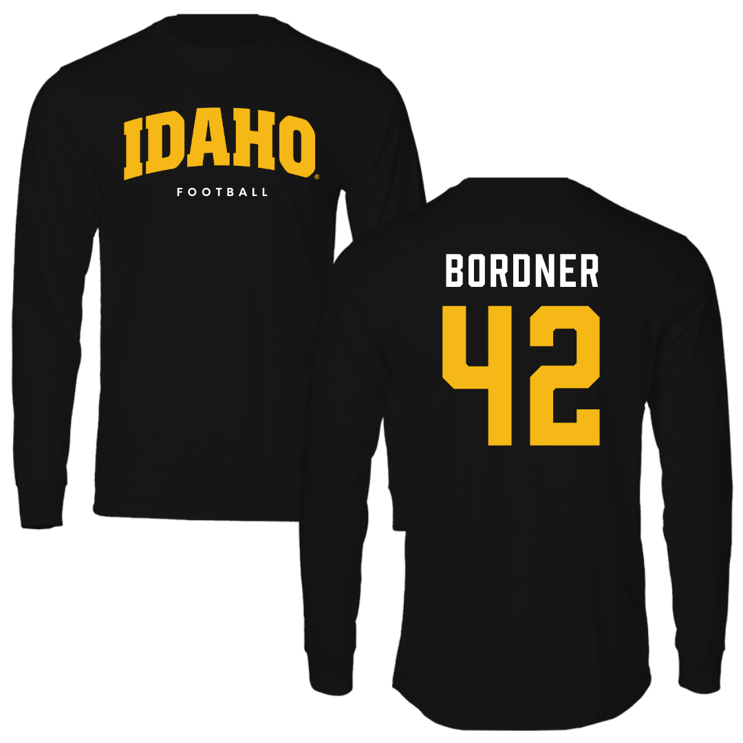 University of Idaho Football Black Long Sleeve - #42 Ryder Bordner