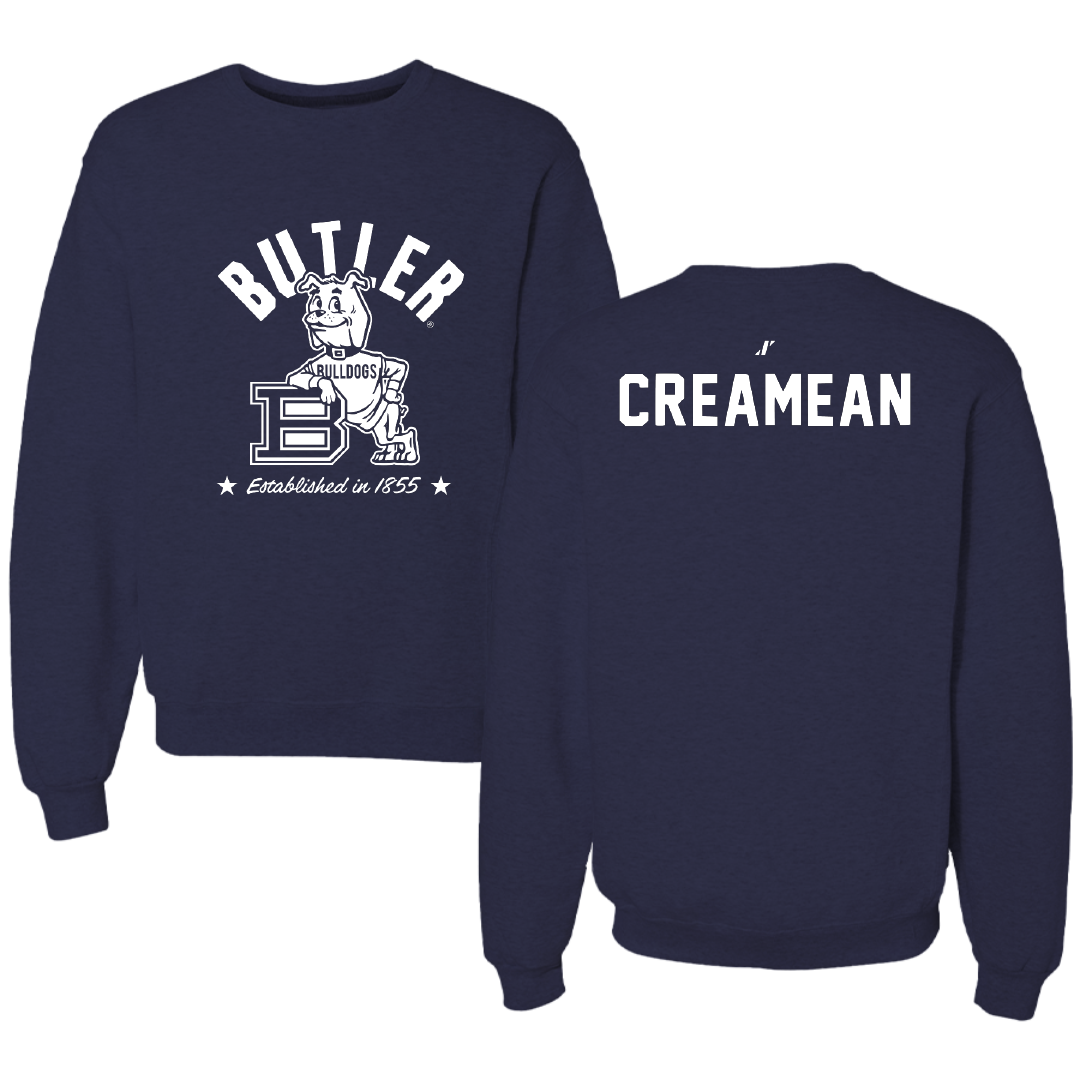 Butler University Golf Navy General Crewneck - Johnny Creamean