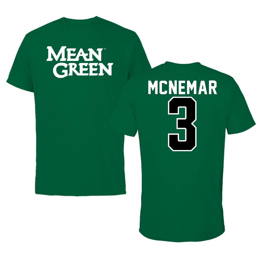 University of North Texas Softball Green Performance Tee - #3 Blayze McNemar