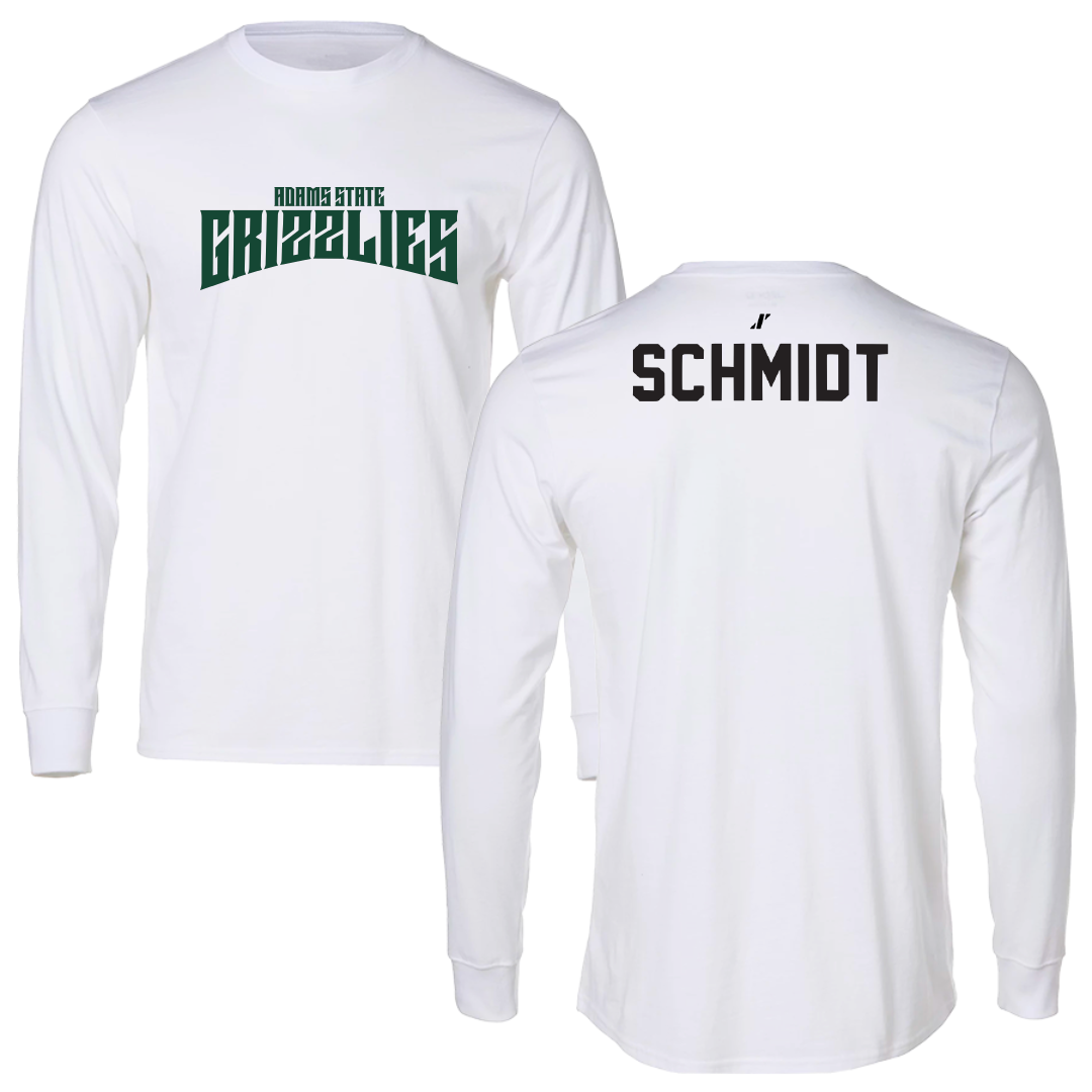 Adams State University Baseball White Classic Performance Long Sleeve - Logan Schmidt