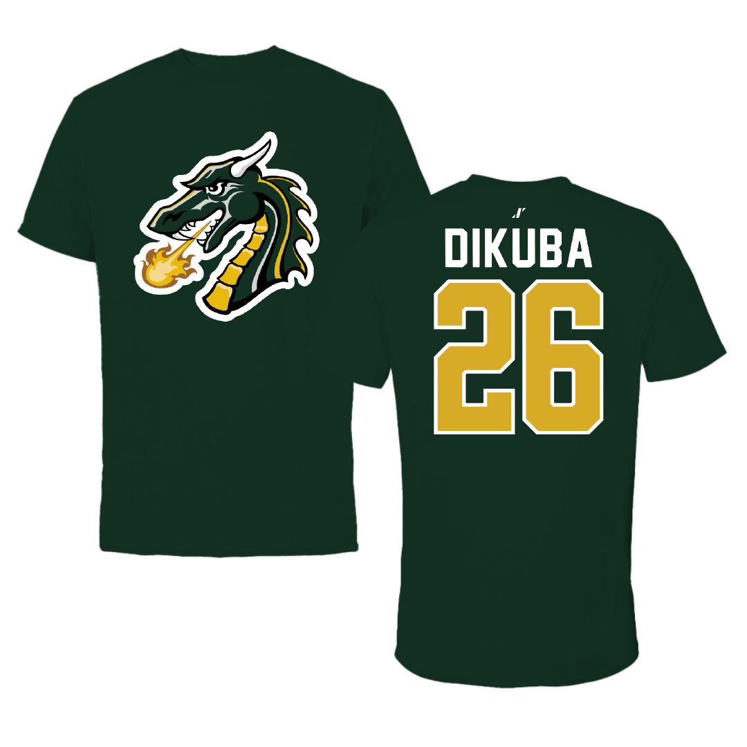 Tiffin University Soccer Forest Green Tee - #26 Kian Dikuba