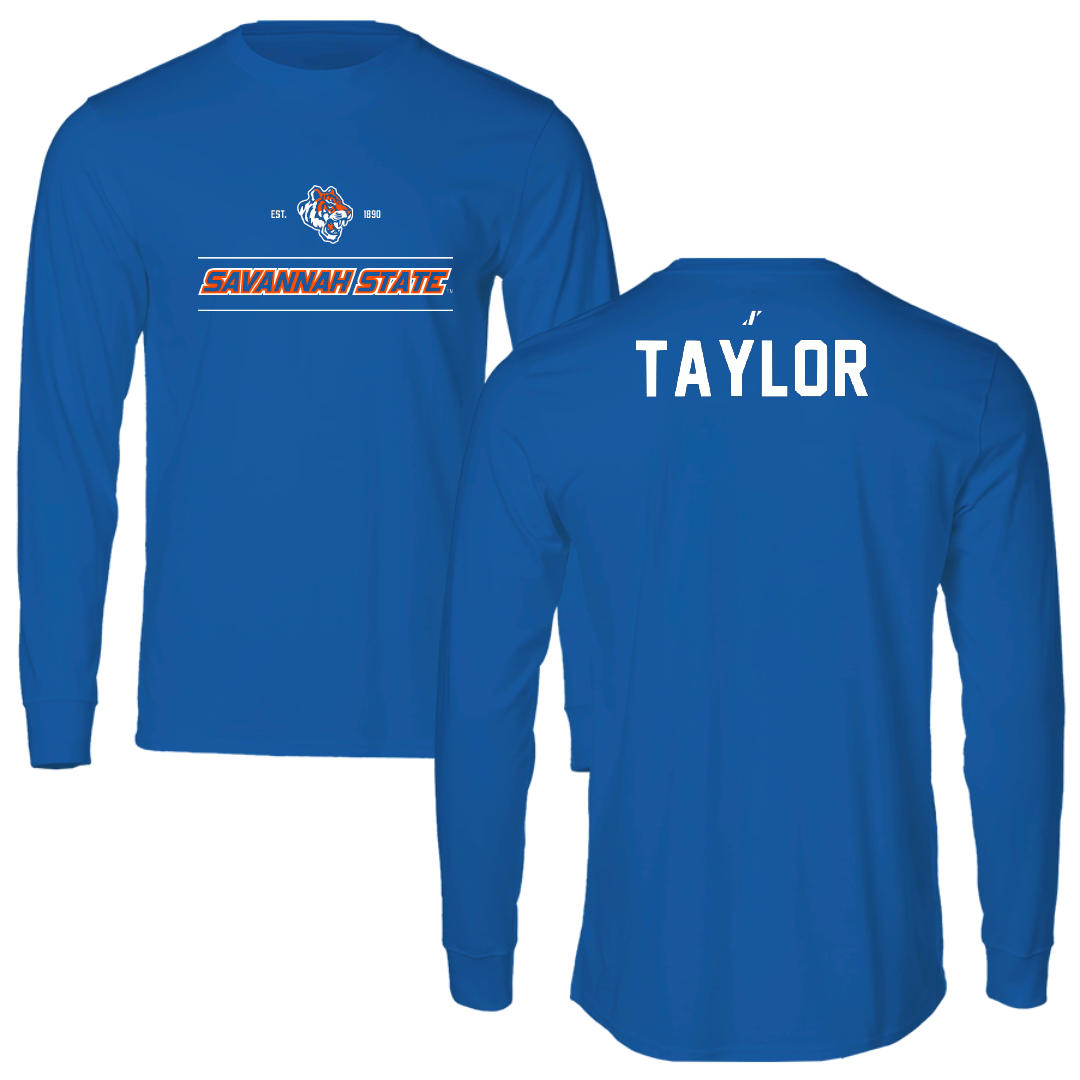 Savannah State University TF and XC Blue General Performance Long Sleeve - Victoria Taylor