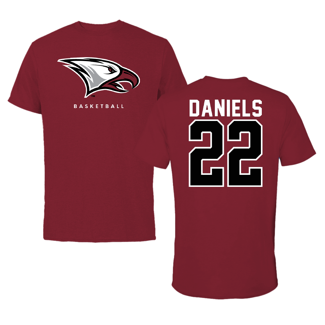 North Carolina Central University Basketball Cardinal Tee - #22 Chris Daniels