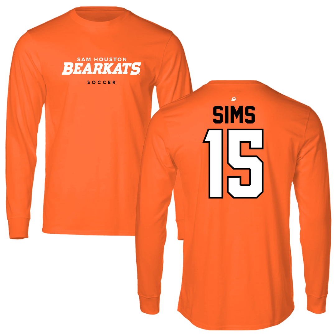 Sam Houston State University Soccer Orange Long Sleeve - #15 Indigo Sims