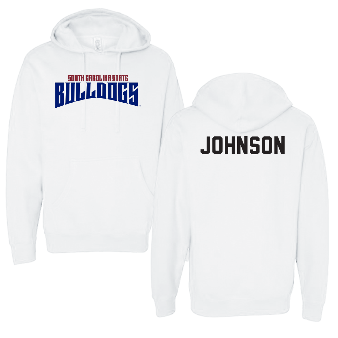 South Carolina State University TF and XC White Classic Hoodie - Isaiah Johnson