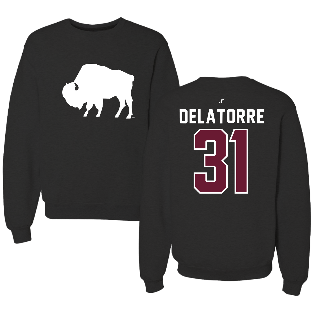 West Texas A&M University Soccer Black Crewneck - #31 Antonio DeLaTorre