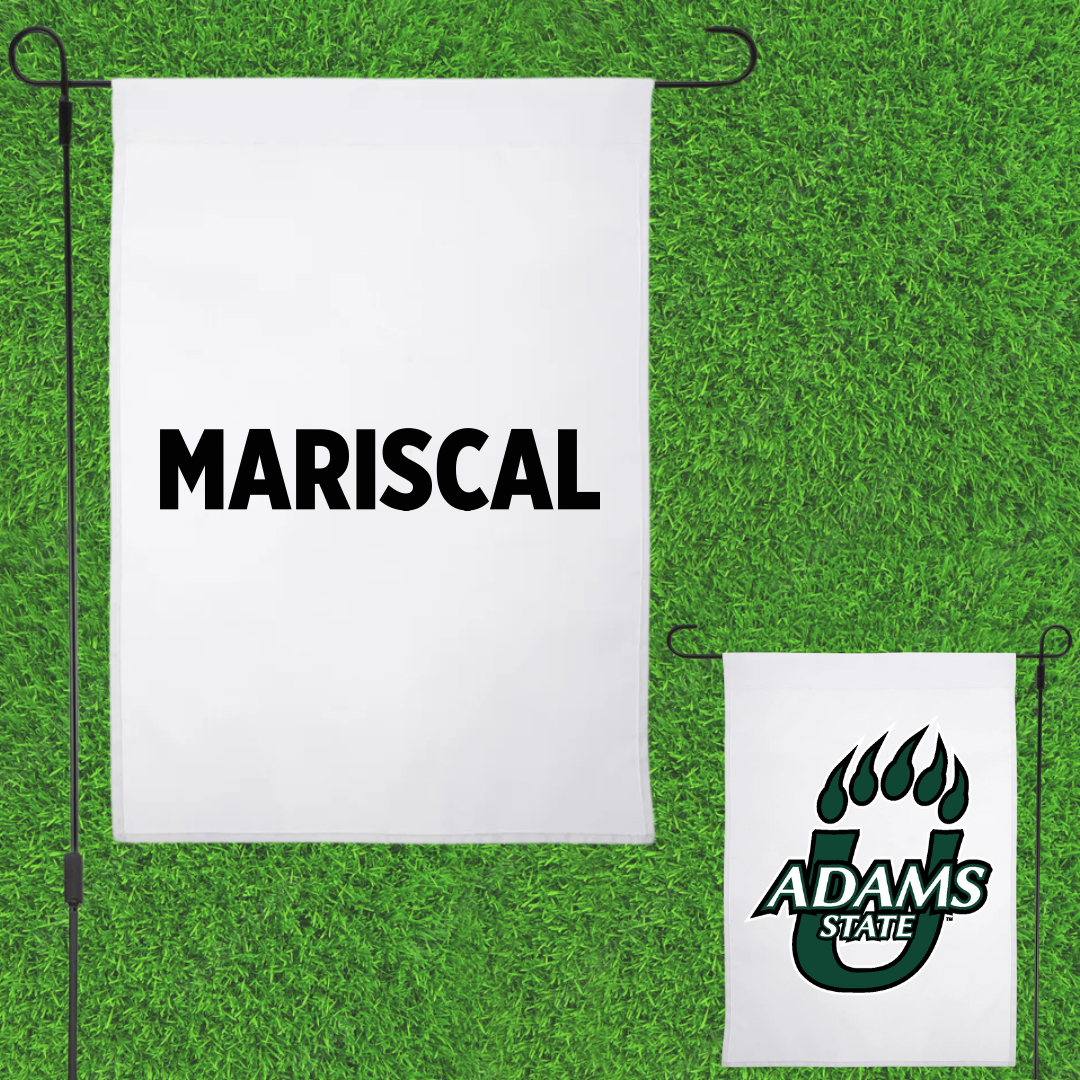 Adams State University Baseball White Garden Flag - Luke Mariscal