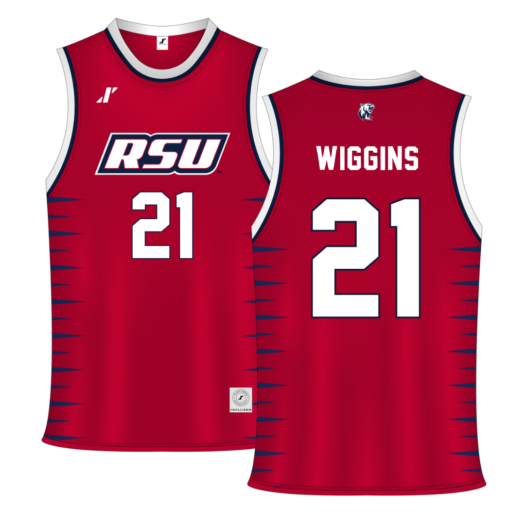 Rogers State University Red Basketball Jersey - #21 Jaiana Wiggins
