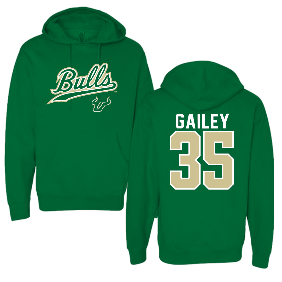 University of South Florida Baseball Green General Hoodie - #35 Lawson Gailey