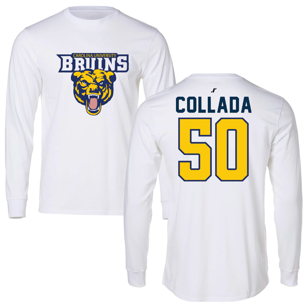 Carolina University Baseball White Long Sleeve - #50 Ray Collada