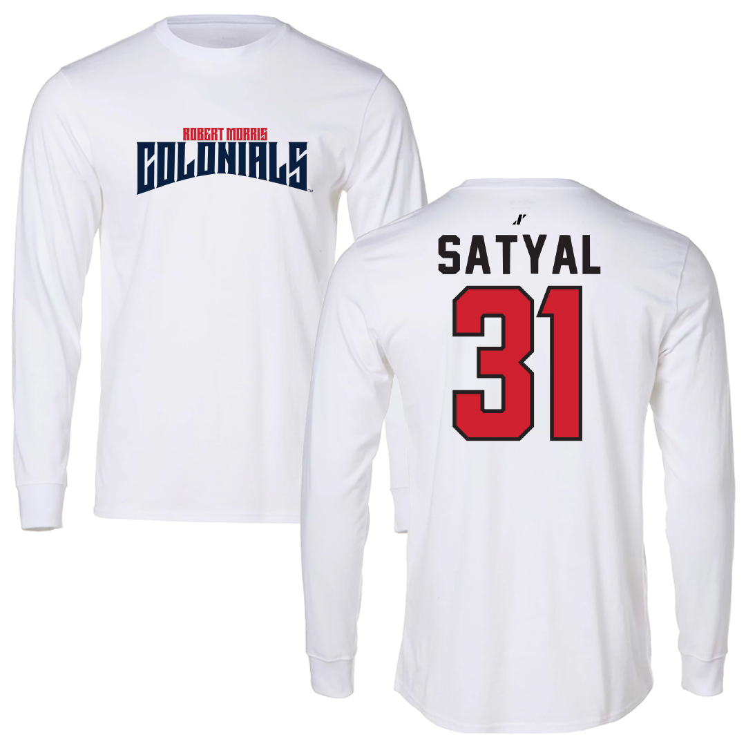 Robert Morris University Soccer White Classic Long Sleeve - #31 Deetya Satyal