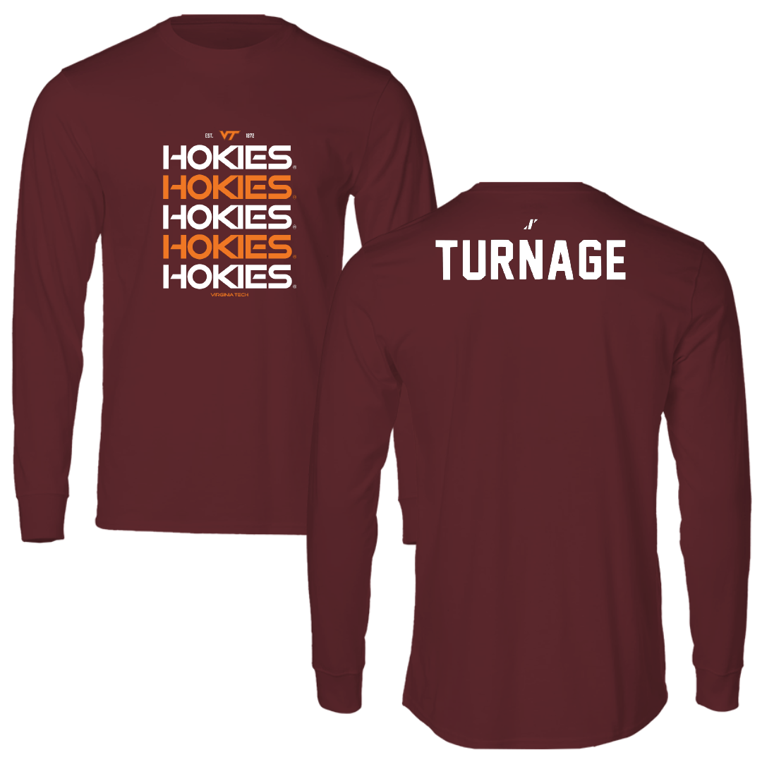 Virginia Tech Dance Maroon General Performance Long Sleeve - Melina Turnage