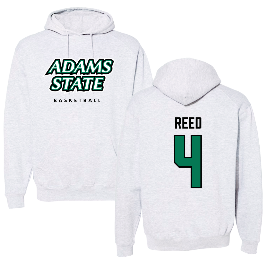 Adams State University Basketball Gray Block Hoodie - #4 Jaylin Reed