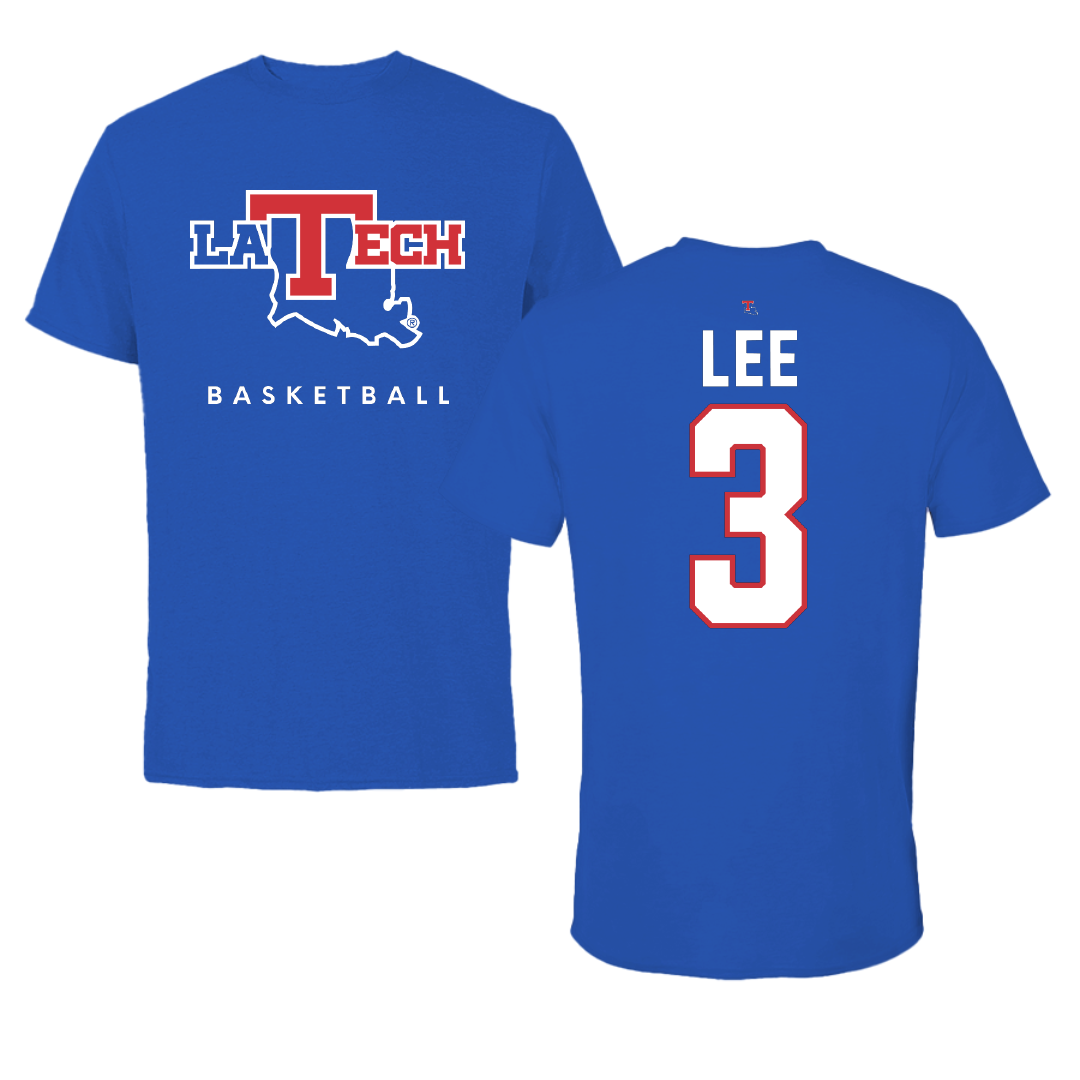 Louisiana Tech University Basketball True Royal Tee - #3 Robyn Lee