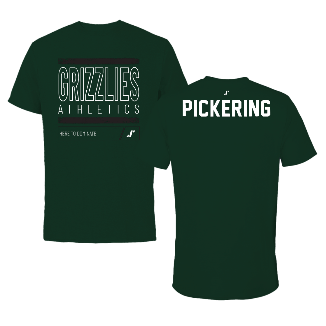 Adams State University Wrestling Forest Green Dominate Performance Tee - Keaton Pickering