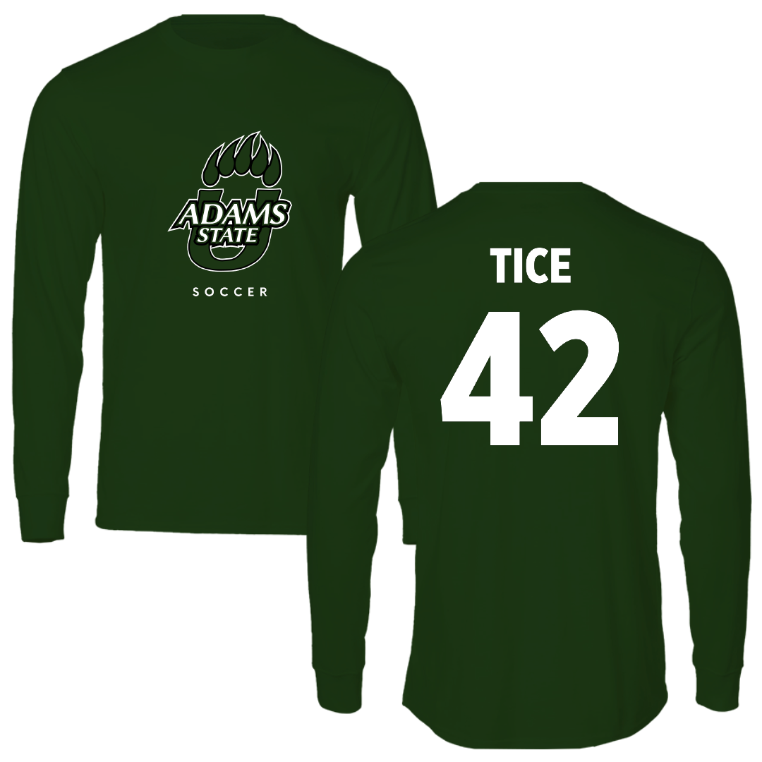 Adams State University Soccer Forest Green Performance Long Sleeve - #42 Sophia Tice
