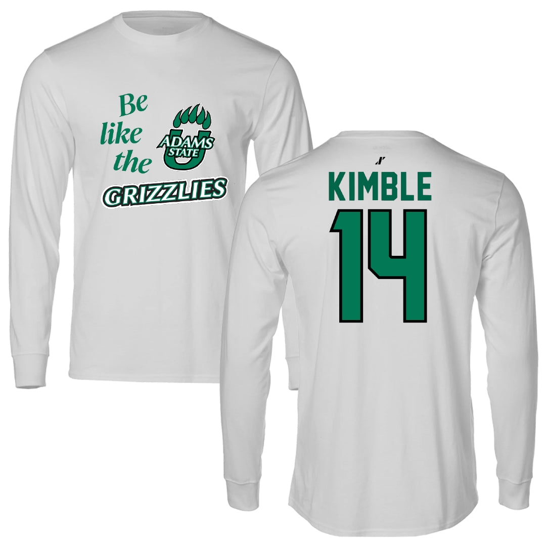 Adams State University Basketball Light Gray Be Like Us Long Sleeve - #14 Cam Kimble