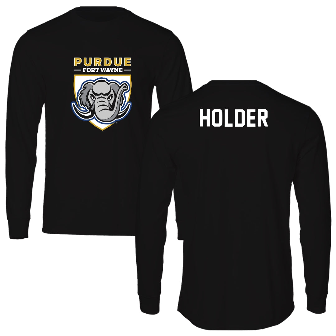 Purdue University-Fort Wayne Golf Black Mascot Long Sleeve - Nick Holder