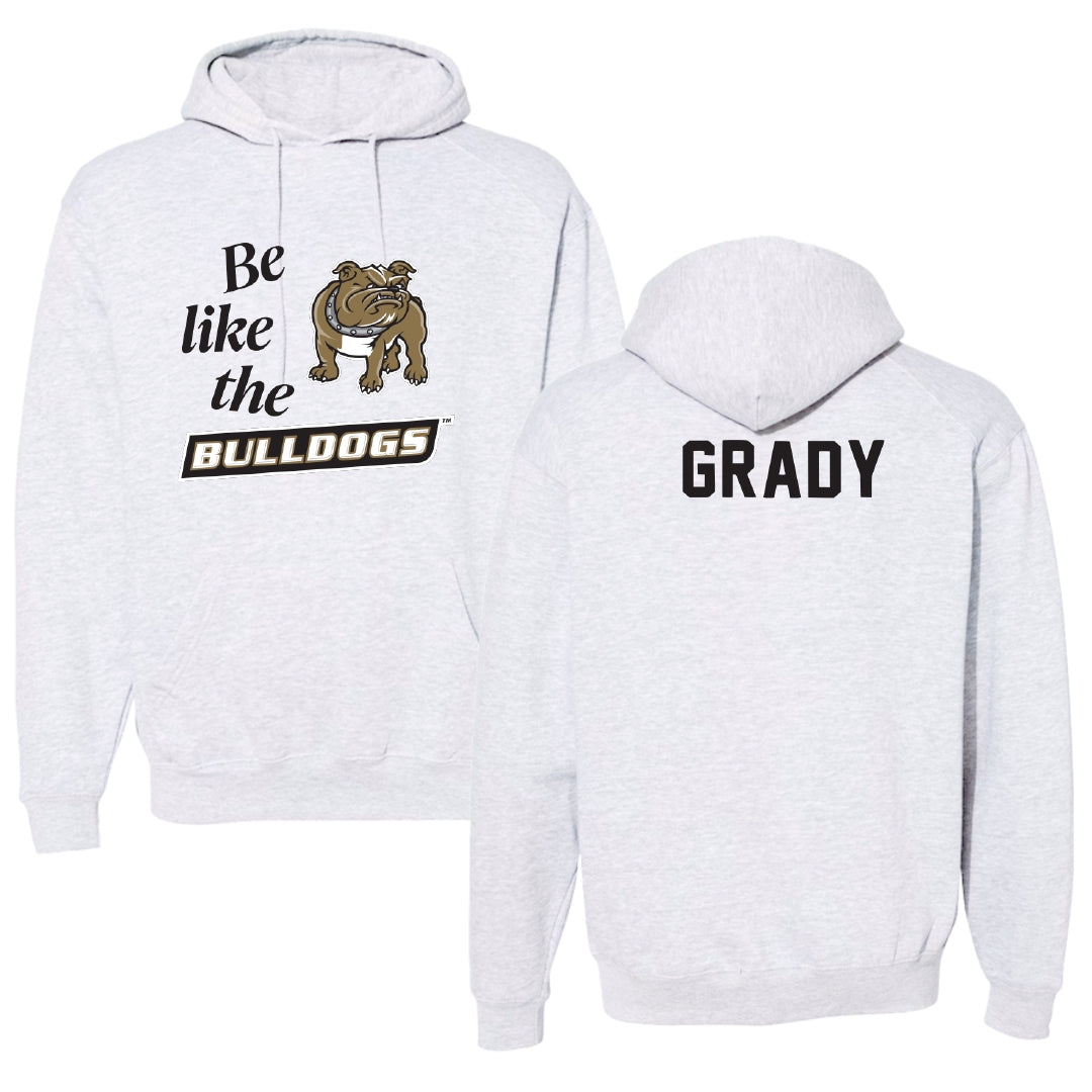 Bryant University Rowing Light Gray Be Like Us Hoodie - Jordan Grady