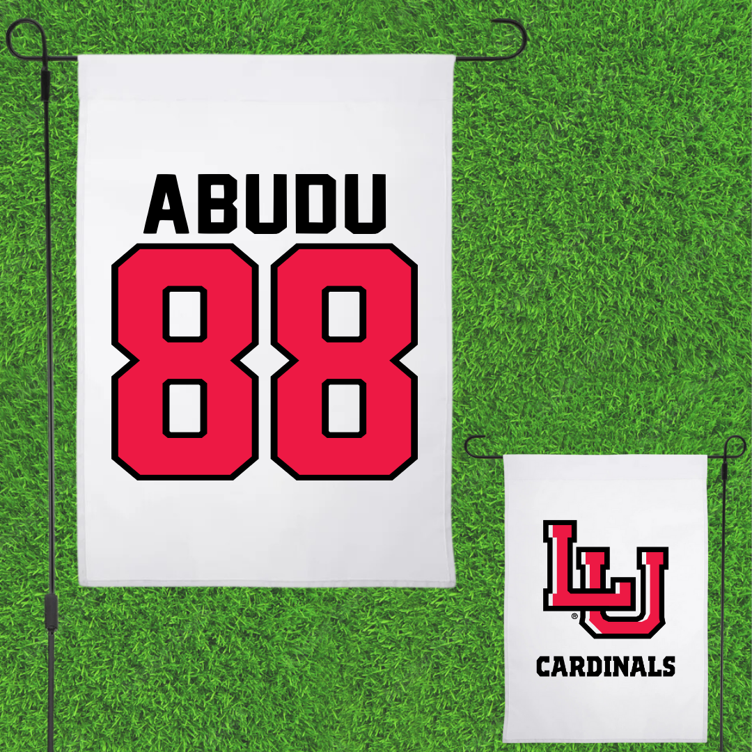 Lamar University Soccer White Garden Flag - #88 Ronke Abudu