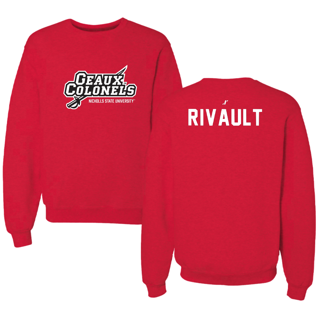Nicholls State University TF and XC Red General Crewneck - Isabella Rivault