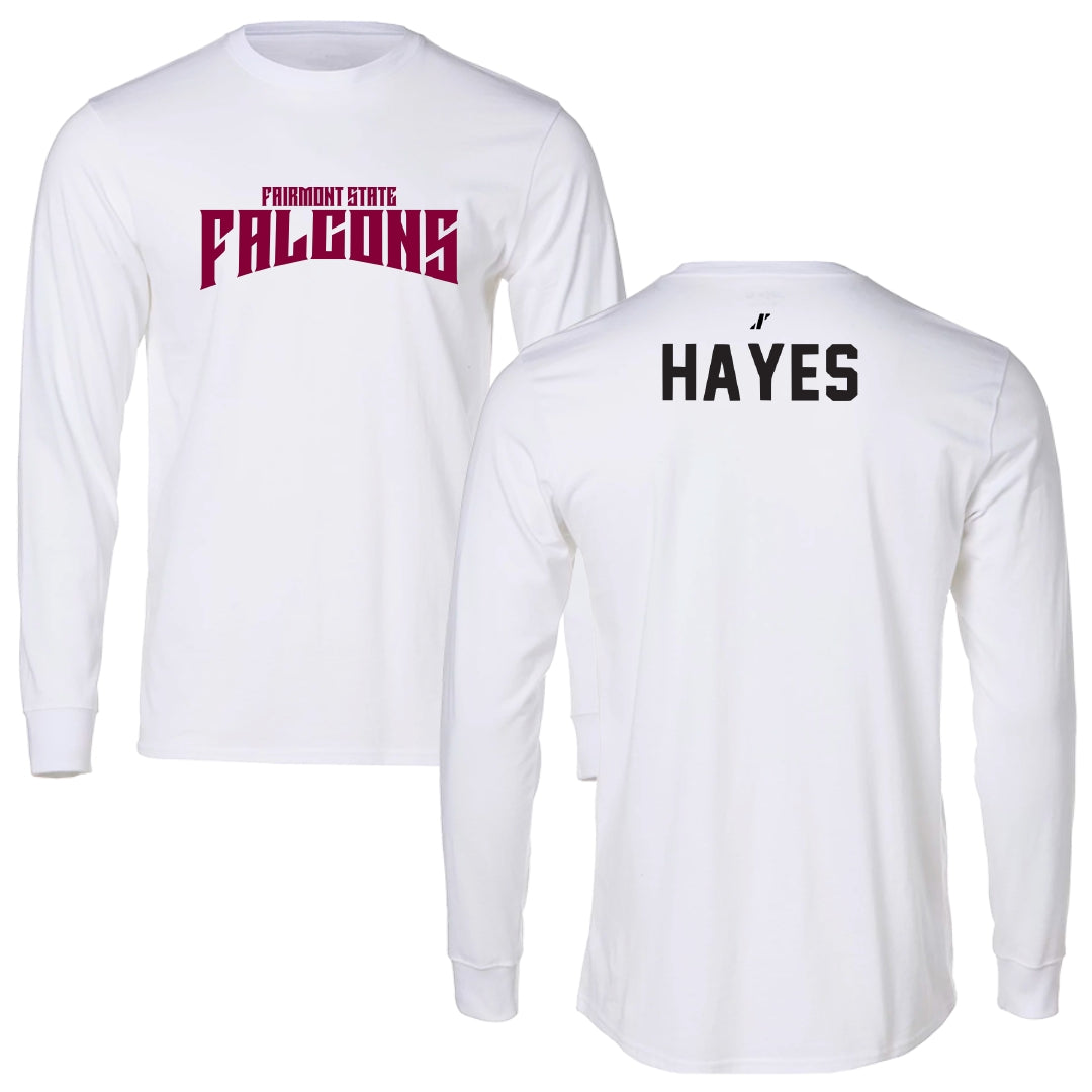 Fairmont State University Golf White Classic Long Sleeve - Jackson Hayes