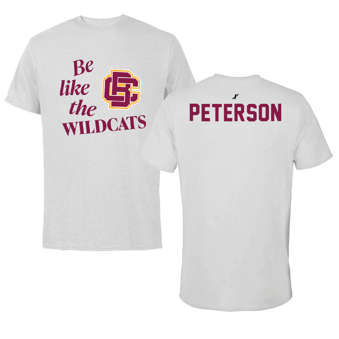 Bethune-Cookman University TF and XC Light Gray Be Like Us Performance Tee - Jakai Peterson