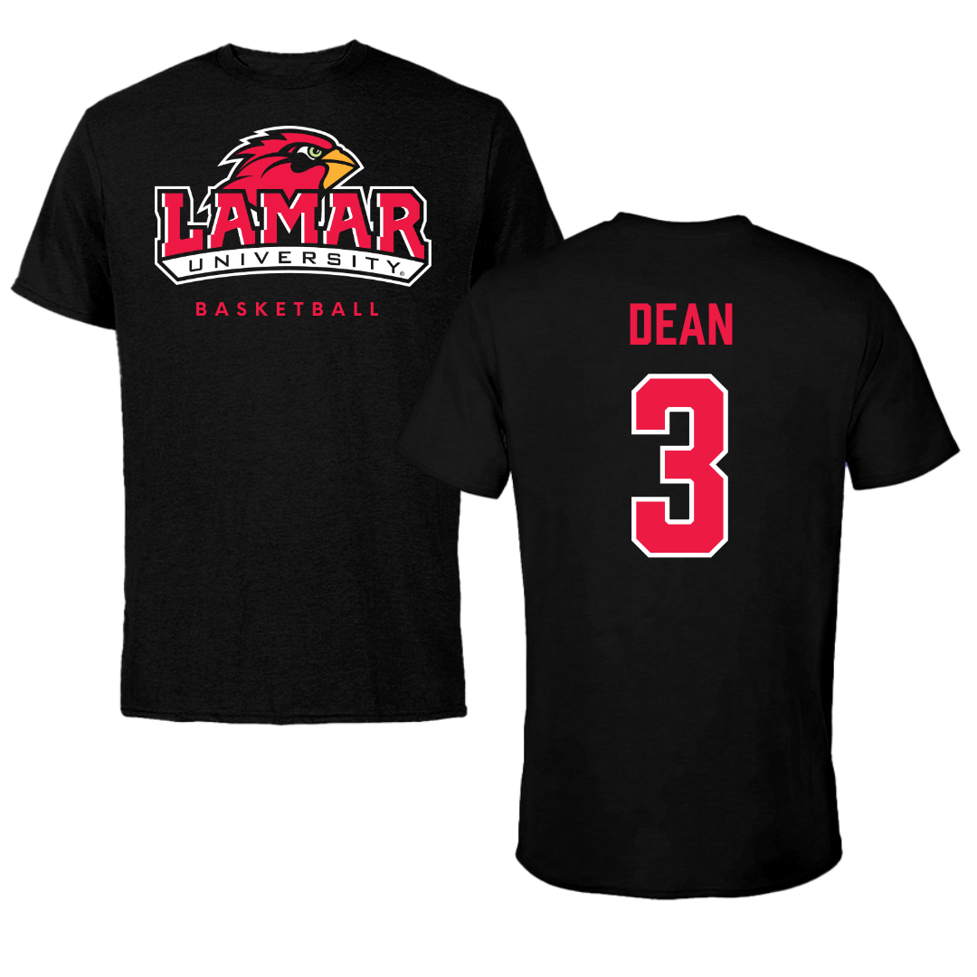 Lamar University Basketball Black Performance Tee - #3 Sabria Dean