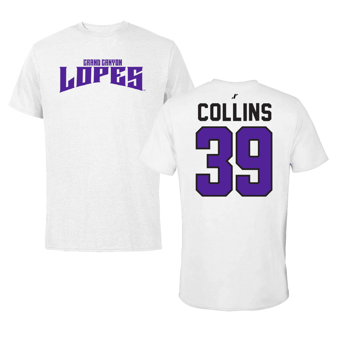 Grand Canyon University Baseball White Classic Tee - #39 Cayden Collins