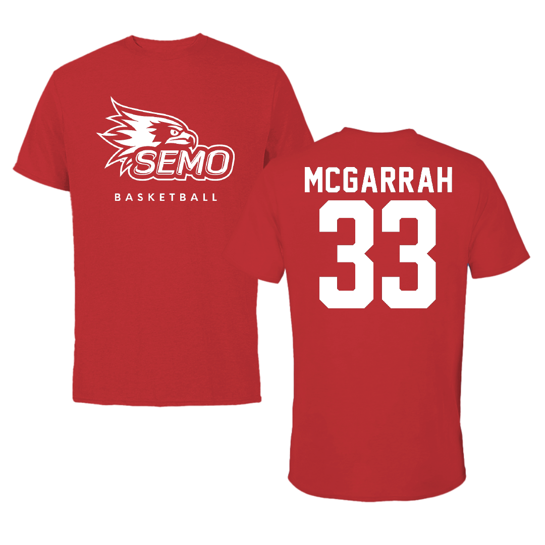 Southeast Missouri State University Basketball Red Performance Tee - #33 Alex McGarrah