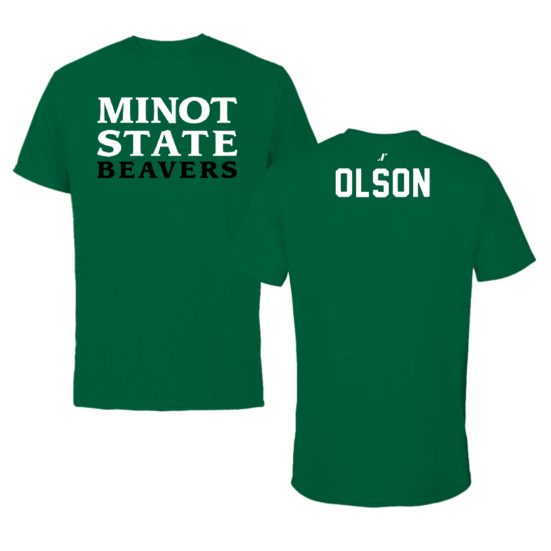 Minot State University Golf Green Tee - Gage Olson