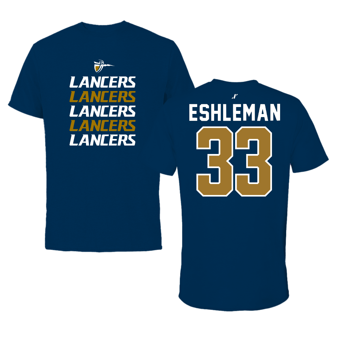 California Baptist University STUNT Navy General Performance Tee - #33 Abigail Eshleman