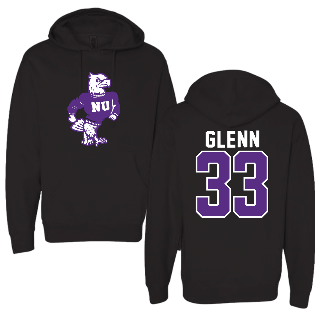 Niagara University Baseball Black Hoodie - #33 Luke Glenn