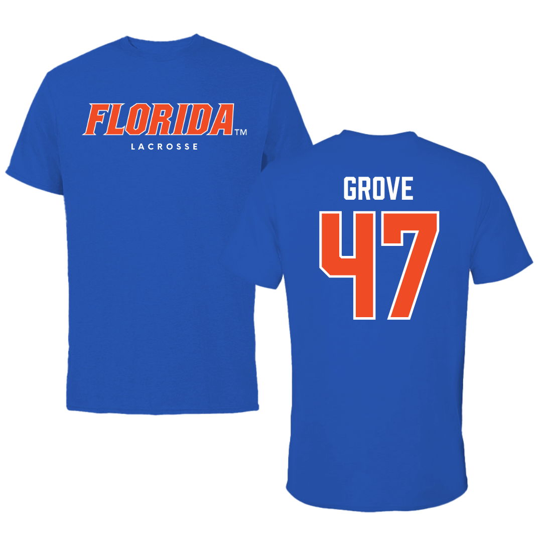 University of Florida Lacrosse True Royal Florida Performance Tee - #47 Sara Grove