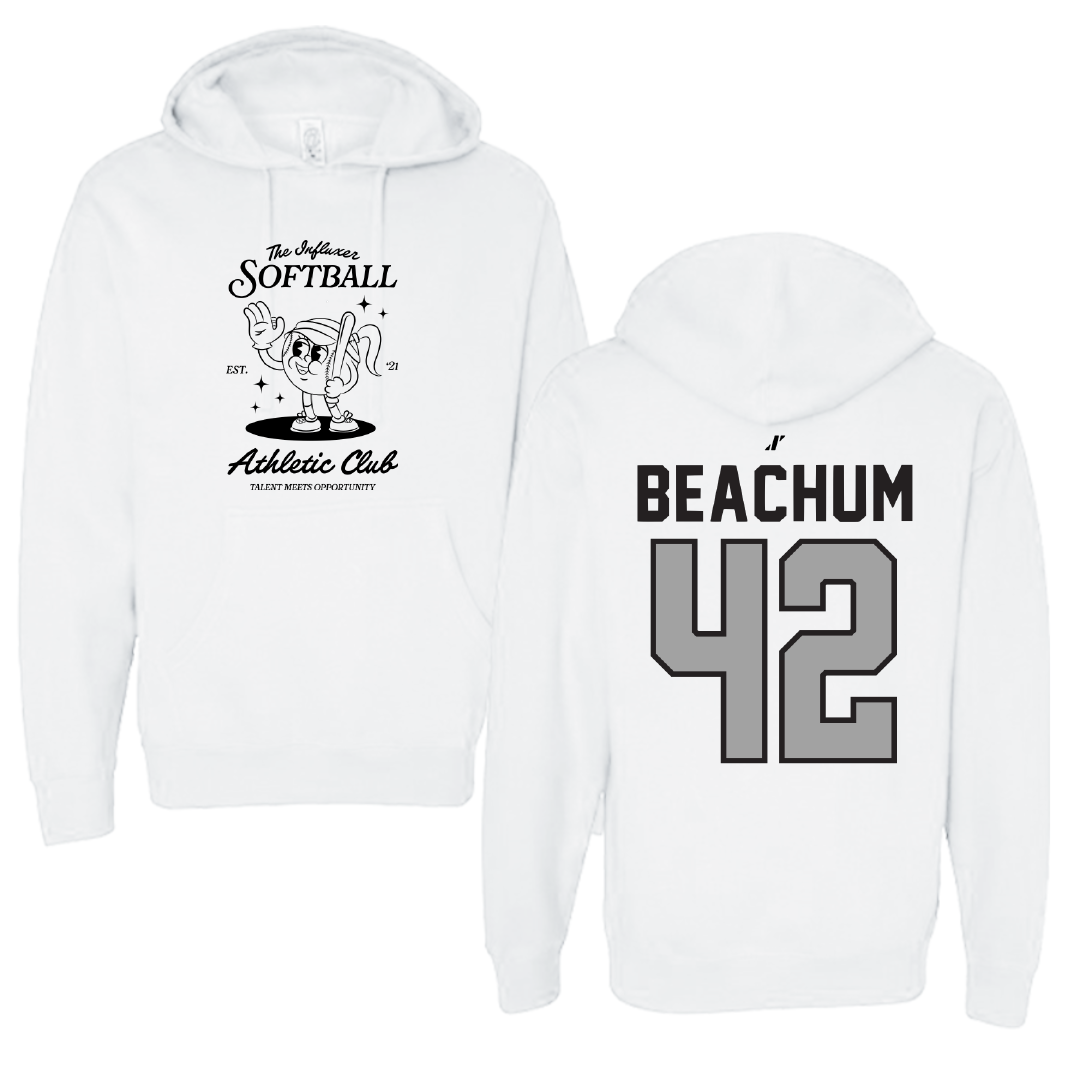 Softball White Influxer Athletic Club Hoodie - #42 Jaysoni Beachum