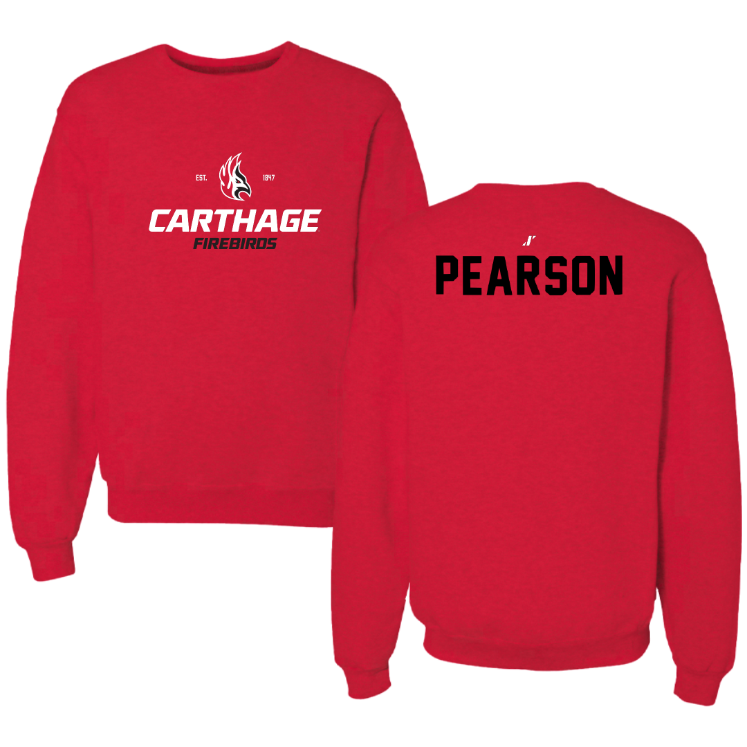 Carthage College TF and XC Red General Crewneck - Makensie Pearson
