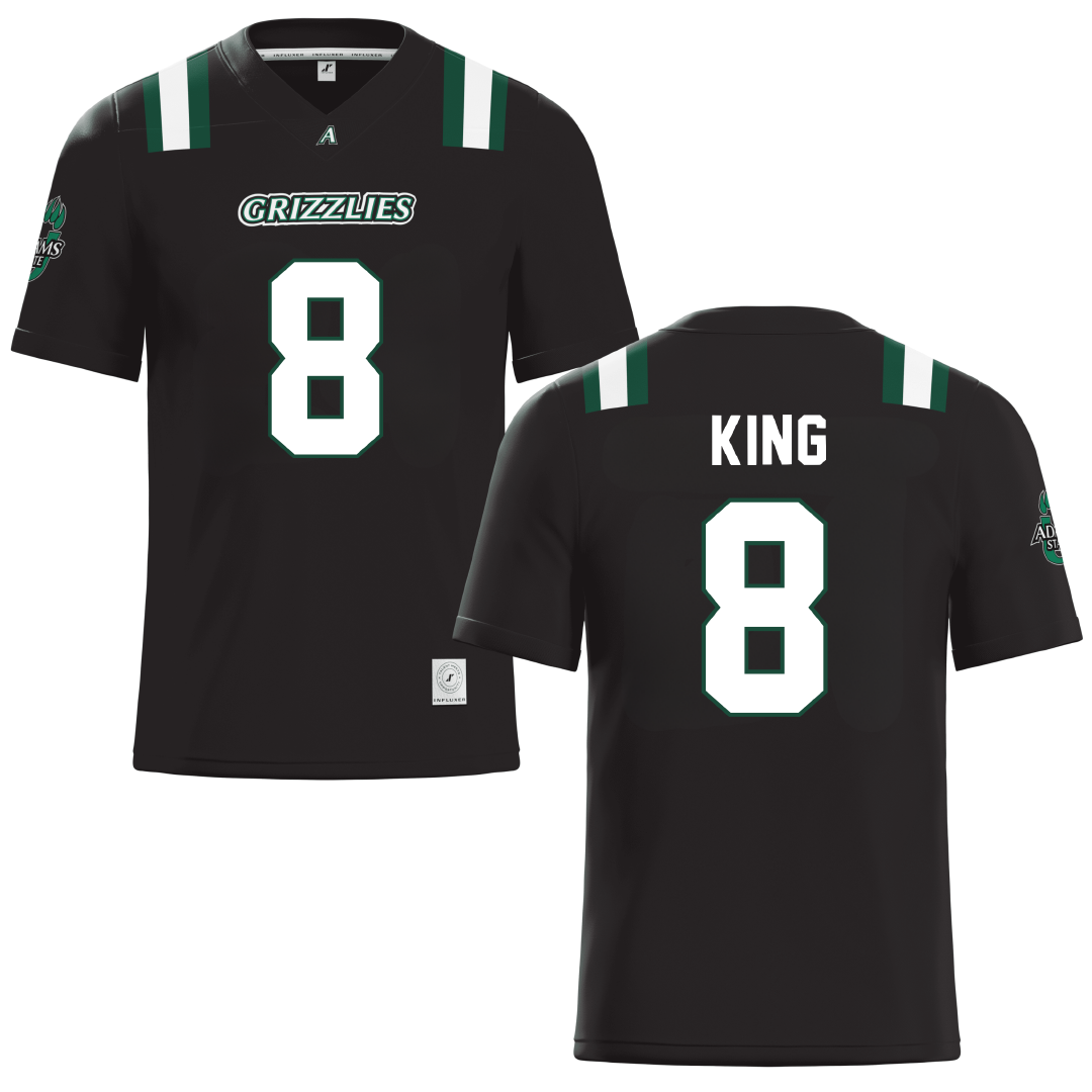 Adams State University Black Football Jersey - #8 Jayce King