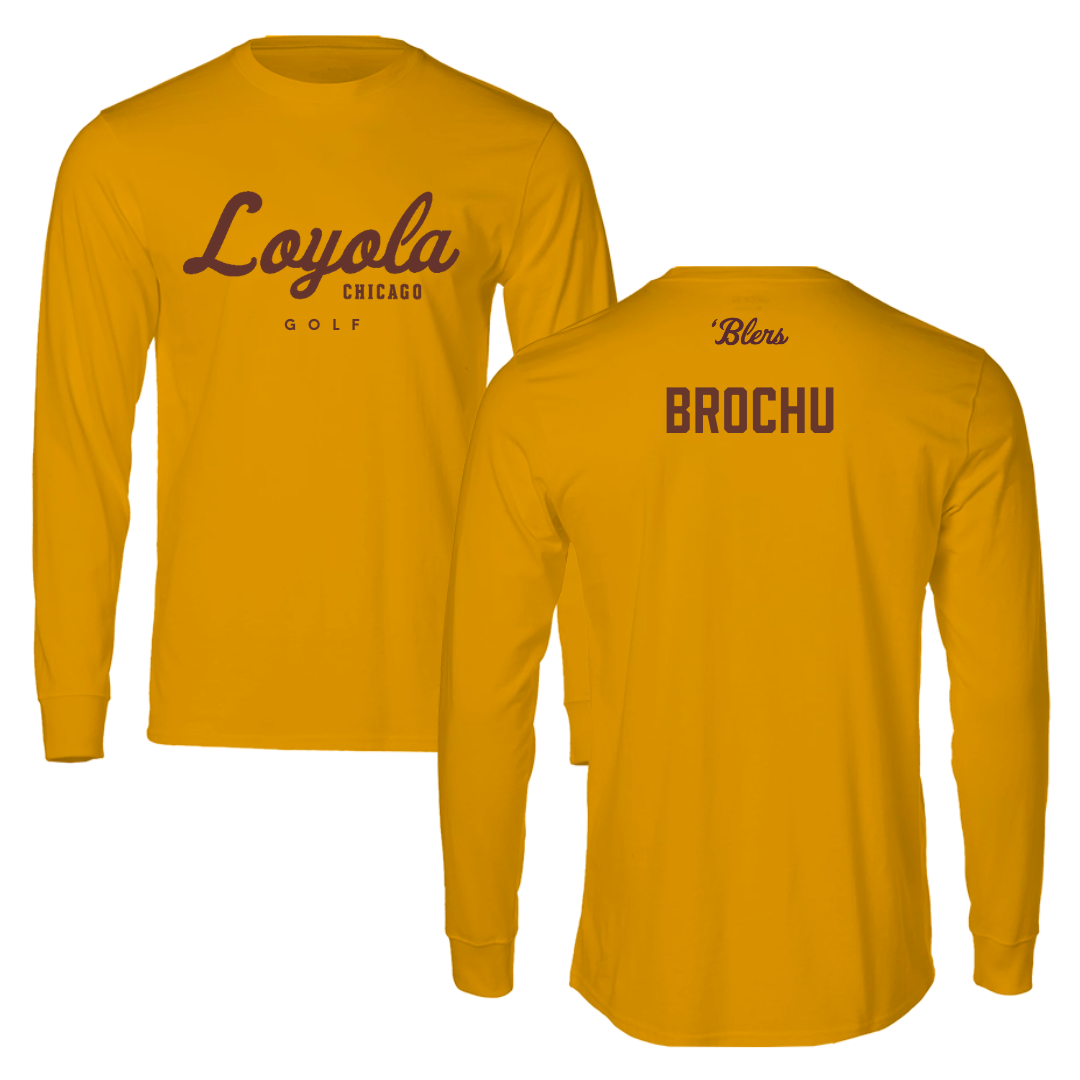 Loyola University-Chicago Golf Gold Long Sleeve - Jolie Brochu