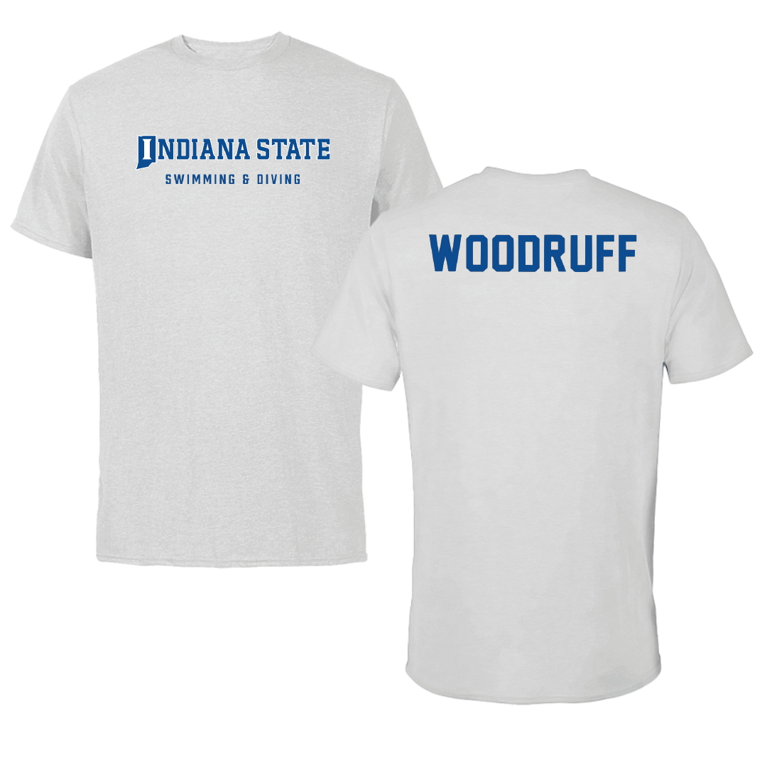 Indiana State University Swimming & Diving Light Gray Performance Tee - Brenna Woodruff