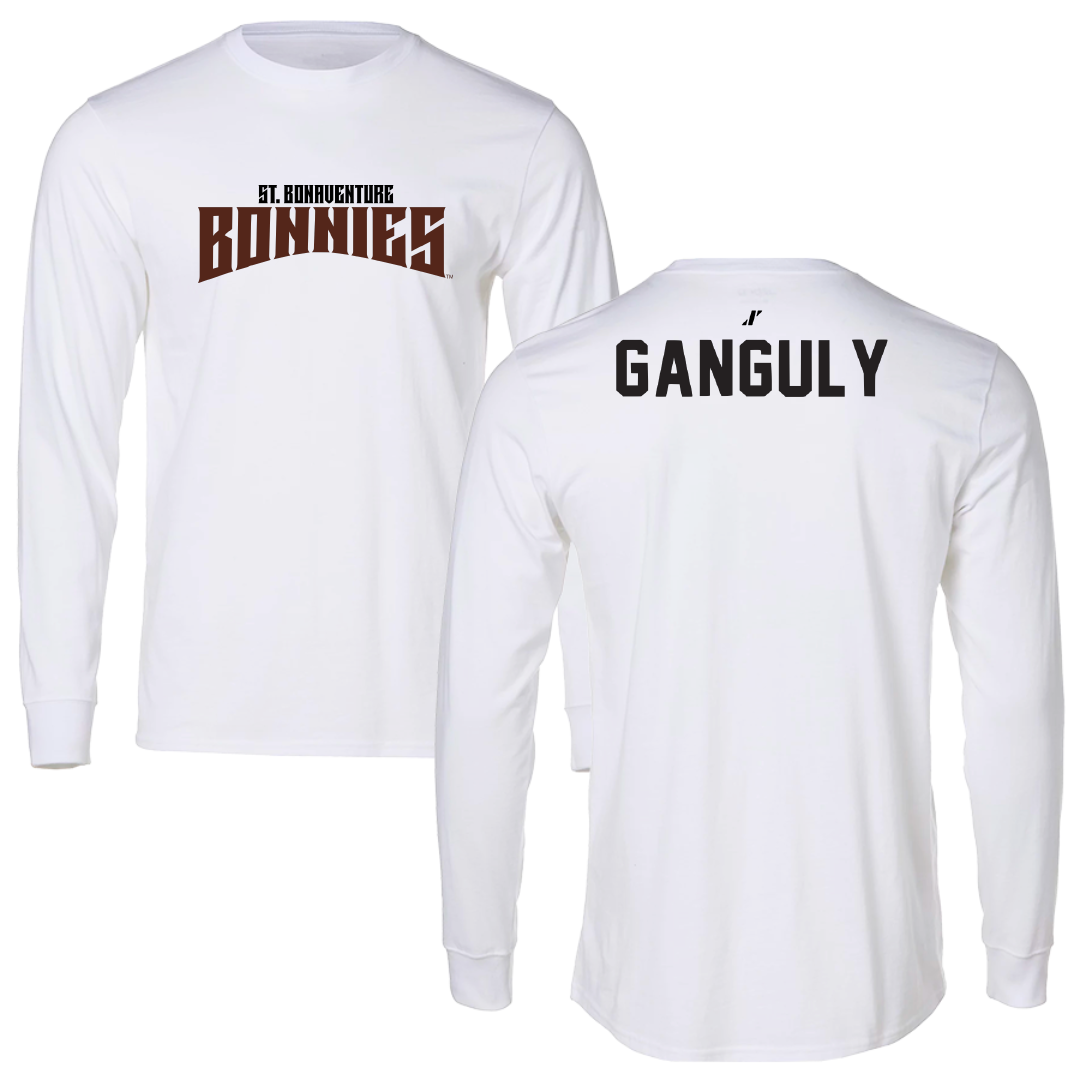 St. Bonaventure University Tennis White Classic Performance Long Sleeve - Anargha Ganguly