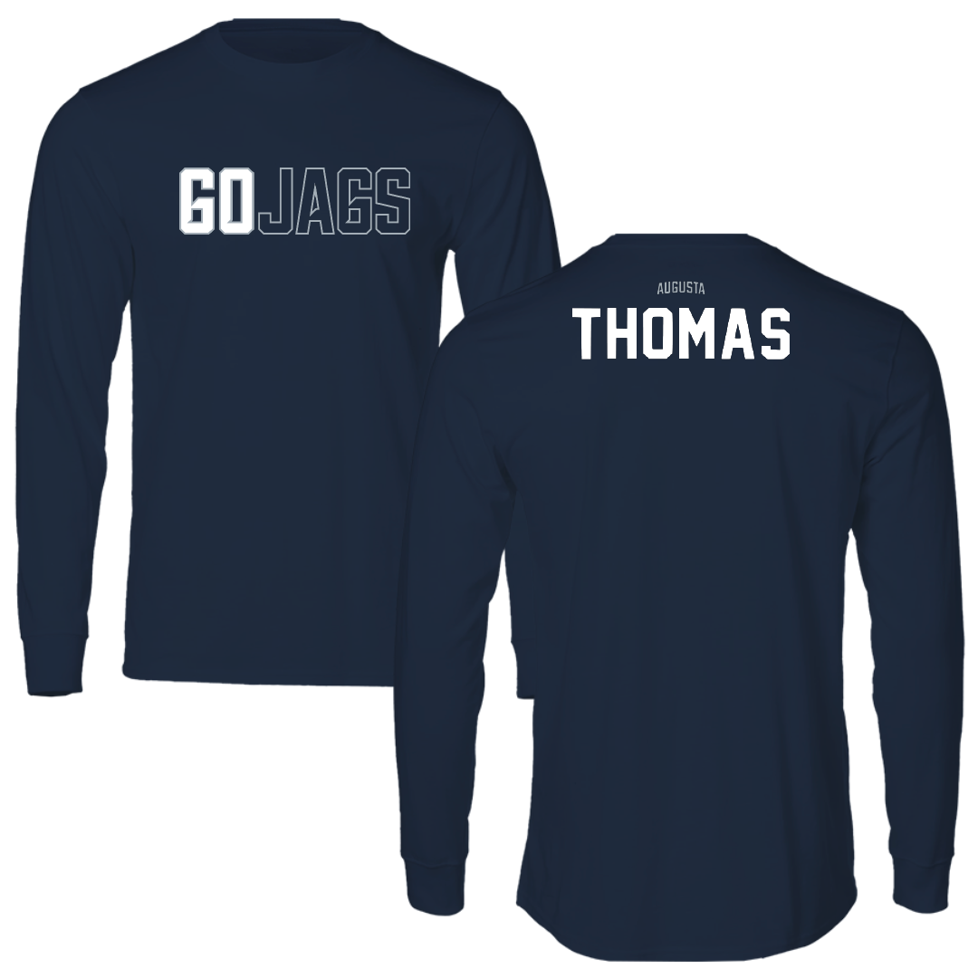 Augusta University TF and XC Navy Long Sleeve - Trent Thomas