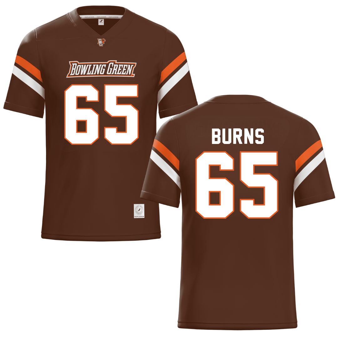 Bowling Green State University Brown Football Jersey - #65 Jake Burns